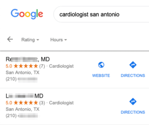 doctor google my business website