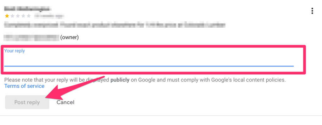 reply to bad google review