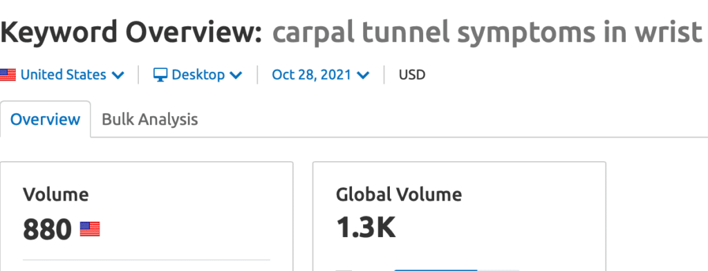 carpal tunnel seo 2
