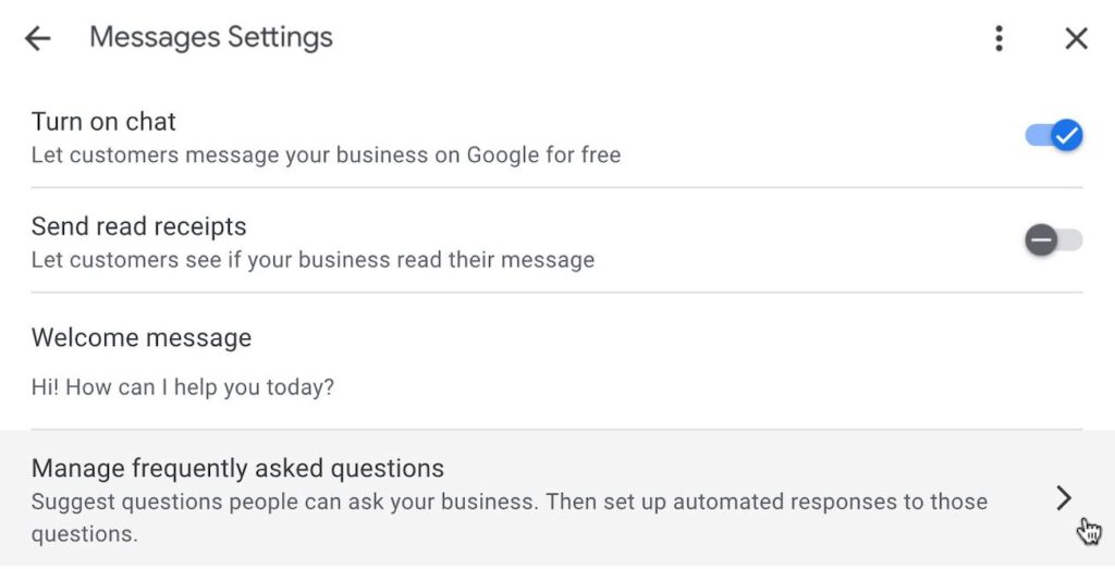 Google my business auto responder setup step 5